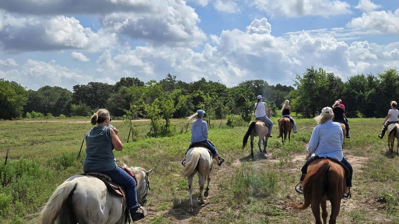 Evening rides under a wide Texas sky